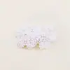 Acessórios de Cabelo de Renda com Pérolas Bordadas Estilo Princesa, Presilhas de Cabelo com Laço para Crianças, Temporada de Casamento, Presilhas de Cabelo para Batismo