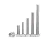 En stock tornillos de hexágono exterior de rosca completa DIN933 M3-M18 tornillos de hexágono exterior tornillos de acero inoxidable 304
