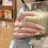 Anillo para Dedo Todo Fósforo Estilo Japonés y Coreano Exquisito Estilo Celebridad Circonita Perla Apertura tamaño libre Anillo de Moda Elegante y Suave