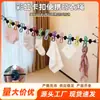 Artefato de secagem de roupas de viagem cabide dobrável varal de viagem portátil com pregadores varal de hotel corda de secagem ao ar livre