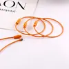 Llavero Colgante Color Caramelo de Metal Fuente de Fábrica Decoración Accesorios DIY Anillo de Alambre de Acero Recubierto de Goma Colorido Acero Inoxidable