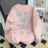 Sudadera con cuello redondo tie-dye con estampado de dopamina, moda coreana estilo americano, para hombre y mujer, otoño e invierno, tops versátiles personalizados para parejas