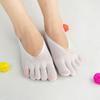 Punto transfronterizo primavera, verano, otoño e invierno temporadas calcetines de cinco dedos finos ultra-cortos para dispensar puntera de pie damas boca baja invisibles generación de envío pelo