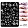 Ferramentas Transfronteiriças para Nova Nail Art Dia dos Namorados Linha Francesa Lua de Amor Mang Estrela Gato Placa de Aço para Impressão de Unhas