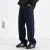 Ceecuz Primavera y Otoño Nuevos Pantalones Vaqueros Rectos Azules Combinables para Hombre Estilo Americano Retro Talla Grande Pantalones Casuales Sueltos y Modernos