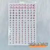 Cara Cara Autoadhesivo Maquillaje Pegatina Ceja Diamante Pegatina Bola de Diamante Niños Mariposa Tul Hilo de Seda Escenario Actuación