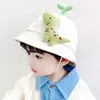 Dinosaurio Lindo Pequeño Gorra con Visera Amarilla para Niños Primavera y Otoño Sombreros para Niños y Niñas Gorras de Béisbol para Bebé Protección Solar de Verano