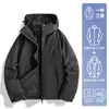 Chamarra HJCAMEL para Exteriores para Mujer Tres en Uno Chaqueta Pequeña Cortavientos e Impermeable Traje de Montañismo para Otoño e Invierno