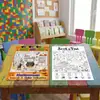 Compra directa transfronteriza de 10 hojas/paquete de pósteres para colorear de búsqueda de objetos divertidos, libros de dibujo educativos para niños, papel para colorear creativo