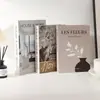 Decoração de Livro Falso Dobrável Ornamento Nórdico Simples Moderno Modelo Inglês Sala de Estar Decoração Suave Adereço Livro