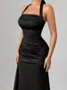 Elegante vestido de noche para reunión anual, ajustado, favorecedor, vestido formal para mujer, vestido para banquete de fiesta, vestido de mujer, vestido de estilo europeo y americano