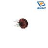 Inductor de modo común toroidal T9 * 5*3 0.6 cable rojo y enrollado 9 vueltas 4A 400uH bobina inductora de anillo magnético de fábrica