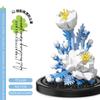 Senbao 611050 Caja de Música de Té de Flores Juguete de Ensamblaje Infantil Compatible con Bloques de Construcción de Juguete de Alta Calidad Regalo de Flores Venta al por Mayor