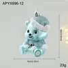 Decoraciones Navideñas Adornos para Árbol de Navidad Azules Animales de Dibujos Animados Ángeles Colgantes Decorativos Pequeños