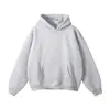 Nueva Sudadera con Capucha y Cremallera de Forro Polar Suelta de Hombro Caído de Color Sólido de Moda Otoño e Invierno para Hombres y Mujeres en Stock al por Mayor