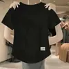 Camiseta de moda de manga corta para mujer, sobrestock de comercio exterior transfronterizo, corte holgado, versátil, talla grande, top casual adelgazante para chicas de talla grande