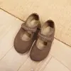 Sapatos Estilo Birkenstock de Camurça com Velcro Retro, Aumento Interno de Altura, Sapatos Mary Jane Femininos com Solado Macio Brisa Suave da Noite