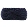 Acessório de Cabelo de Lã Acrílica Estilo Coreano com Laço e Forro de Fleece Transfronteiriço, Faixa de Cabeça Cruzada de Lã com Forro de Fleece Estilo Europeu e Americano, Protetor de Orelha para Lavar o Rosto