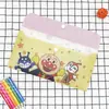 Bolsa de Archivo de Dibujos Animados Coloridos de PP Mini Botón de Presión Translúcida Engrosada Bolsa de Papelería A6 Bolsa de Almacenamiento para Mascarillas y Recibos