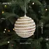 Colgante de Navidad con polvo pegajoso de espuma plateada, bola de Navidad, lazo, estrella para la punta del árbol, paquete de decoración para árbol de Navidad, venta al por mayor