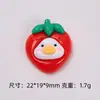 Pato Fruta Desenho Animado Fofo Artesanal DIY Cola de Creme Capa de Celular Acessório de Cabelo Grampo Ornamento Acessórios de Resina Atacado