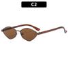 Gafas de Sol Poligonales de Metal de Moda Retro Protección Solar Transfronterizas Europeas y Americanas Gafas de Sol de Moda Celebración en Internet Caperucita Roja Gafas