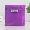 Bolsa de Compras Plegable Cuadrada de Tela Creativa Color Sólido Plegable para el Hogar Supermercado Bolsa de Almacenamiento Fabricante de Logos Venta al por Mayor