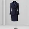 Traje Profesional para Mujer, Ropa Formal, Corte Delgado, Ropa de Trabajo Primavera y Otoño, Ropa de Trabajo para Recepción de Hotel y Joyería
