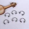 Conjunto de Unhas de Língua de Aço Inoxidável Atacado Transfronteiriço Anel de Umbigo Anel de Nariz em C Unha de Mamilo Piercing Corporal Unha de Lábio Unha de Sobrancelha Europeia e Americana