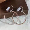 Nueva Moda Simple Círculo Grande Soporte para Espiral Antimosquitos Clip para Oreja para Mujeres Pendientes de Botón Simples Dulces Frescos Pendientes de Moda de Personalidad Lujo Ligero