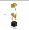 Ornamentos de Decoração para Casa Folha de Ginkgo Arte em Ferro Transfronteiriço, Artesanato em Metal de Nicho de Alto Nível para Mesa de Escritório Sala de Estar