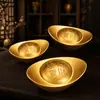 Adornos de lingotes de arena dorada latón premium dorado, ladrillos de oro realistas, regalos creativos, pequeñas decoraciones para el hogar