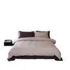 Juego de Cuatro Piezas de Algodón Puro Doble Gasa Estilo Minimalista Color Sólido Gama de Artículos Individuales Funda Nórdica Suave Sábana Bajera Sábana Plana