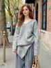 Exportação Transfronteiriça Roupas Femininas Outono e Inverno 2025 Estilo Europeu e Americano Suéter de Tricô com Gola Alta Conjunto de Duas Peças para Mulheres D79807F