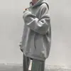 Suéter con capucha nuevo para hombre de otoño e invierno, estudiantes, color liso, top deportivo, venta al por mayor, manga larga, suéter de punto para pareja