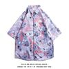 Camisa Floral Havaiana para Homens de Manga Curta Solta plus size Impressão Completa Estilo Hong Kong Retro Moda Moda Moda Gordura Bonito Férias Camisa de Praia