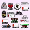 Insígnia Divertida com Slogan Estilo Cross-Border Gaming, Insígnia Indicadora de Barra de Progresso de Bateria, Acessório de Pino para Decoração de Bolsa e Roupa