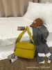 2025 Jierangshi Nuevo Estilo Coreano Color Macarrón Bolsa de Tela de Nylon Moda Hombro Cruzado Versátil Bolso Cuadrado Pequeño