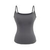 25047-Top Sexy Ajustado sin Mangas Estilo Europeo y Americano para Mujer 2025 Nueva Moda Sexy Versátil Suspensorio Envolvente de Pecho
