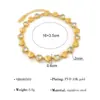 Pulsera Popular Transfronteriza Europea y Americana con Zirconia en Forma de Corazón y Empalme Multicolor, Pulsera de Acero Inoxidable de Lujo Ligero de Gama Alta, Joyería Apilable