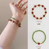 Nova Pulseira Estilo Chinês para Mulheres com Jade e Contas Pequenas, Projetada para Atrair Riqueza e Boa Sorte no Ano Zodiacal