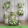 Novo Arranjo Grande de Chão para Casamento Banquete de Noivado Flor Artificial de Seda Acabado Arranjo Floral Decorativo Corredor Arte Floral para Casamento