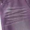 Pantalones casuales de hombre estilo retro americano con pliegues tipo bigote de gato y efecto desgastado, estilo vintage de alta costura, pantalones largos holgados rectos de pierna ancha