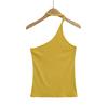 Estilo Puramente Lujurioso, Ropa Exterior Ajustada que Muestra la Figura para Chicas Calientes, Sexy Halterneck, Camisola sin Mangas con Hombros Descubiertos