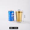 Copo de cerveja de aço inoxidável 304 Copo de camada única Copo para enxaguatório bucal Copo prático Copo de suco de restaurante de celebridades da Internet Copo para bebidas Copo para bebidas geladas