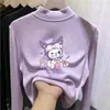 Camiseta interior de manga larga nueva para otoño e invierno 2026 para niños, elegante para primavera y otoño, cuello semi-alto estilo coreano para niñas pequeñas