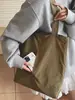 Bolso de Hombro de Tela de Nylon Estilo Perezoso para Mujer, Informal, Versátil, Bolso de Mano Ligero, Bolsa Tote de Gran Capacidad para Compras y Tutorías