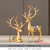 Venta al por mayor Nuevo Estilo Chino Cerámica Florero Ciervo Artesanías Adornos B&B Hotel Sala de Estar Entrada Decoración Casa Zen Regalo de Inauguración