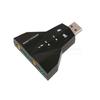 Venta al por mayor de fábrica tarjeta de sonido USB nave espacial avión mini tarjeta de sonido 3D 7.1 chip independiente doble auricular mezcla en stock