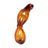 Nova Gravata Borboleta Grande Oca Cor Café Degradê 11cm com Presilha de Torção Dentada para Parte de Trás da Cabeça Feminina Presilha Vertical